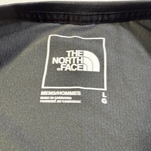 The North Face Mens FlashDry Performance T-Shirt Gray Large Athletic Workout Top - Picture 5 of 8